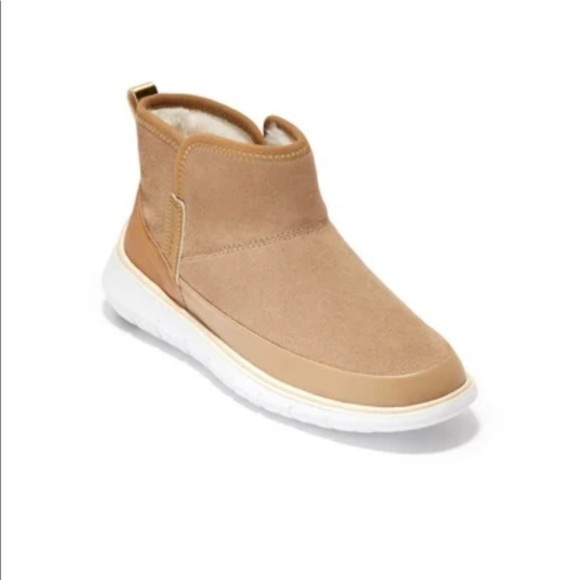 Cole haan zerogrand water resistant wr birch suede bootie - Picture 1 of 11